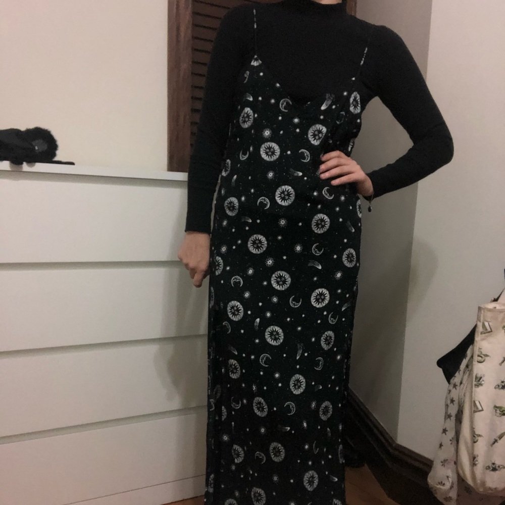 Motel rocks celestial print dress